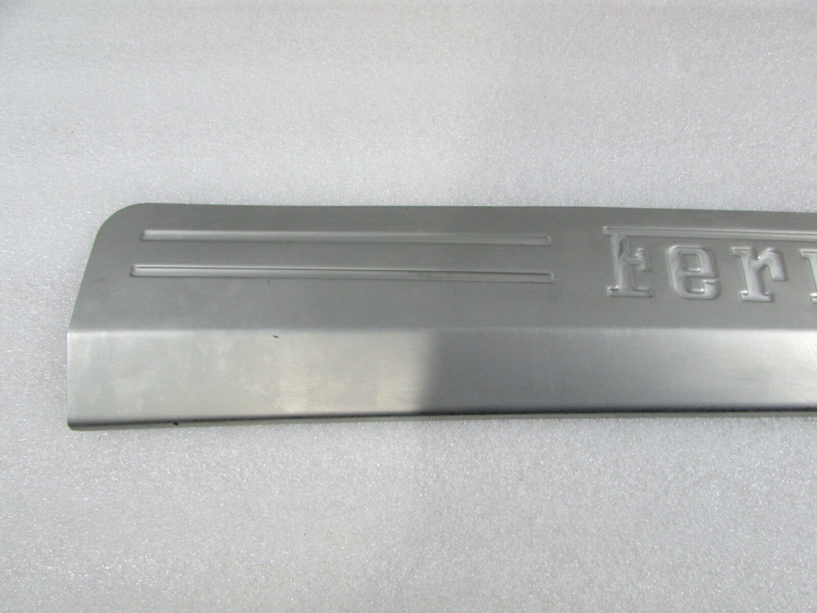 Ferrari 458 Italia, LH, Left Stainless Door Step Sill Plate, Kickplate 81362300