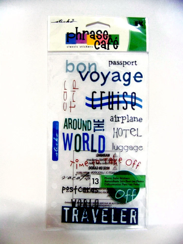 Adesivos de férias adesivo frase café transparente viagem boa viagem scrapbooking artesanato - Imagem 3 de 3
