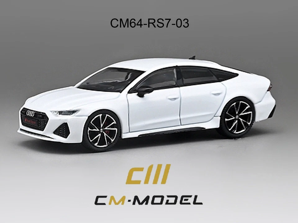 Modelo CM 2022 escala 1:64 Audi RS7 Sport trasero diecast modelo coche Foto 2 de 4