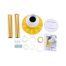 1 x Freestanding Tub Drain Rough-in Kit with PVC Plastic Adapter Brass Tail Pipe