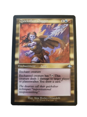 1x Quicksilver Dagger Retro Frame Dominaria Remastered Magic the Gathering NM