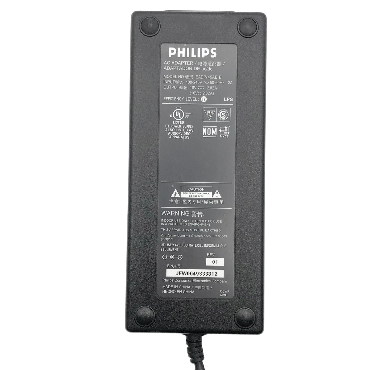 Genuine Philips AC Adapter for Teac LS-WH01-B 01 2.1ch Speaker