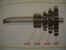 INGRANAGGIO CAMBIO FISSO VESPA 50 SPECIAL-125 PRIM. RUSH -N-V-FL-HP   (4 MARCE) 