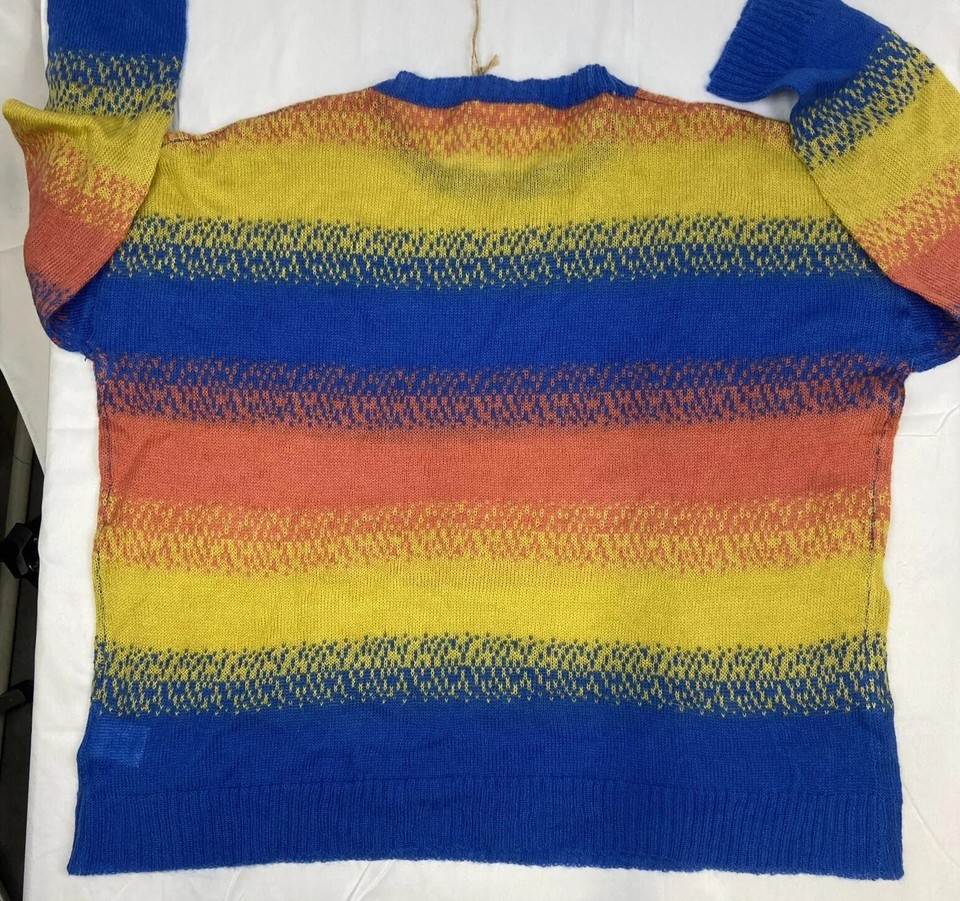 NWT Easel Los Angeles Oversized Multi Color Sweater SZ M eBay