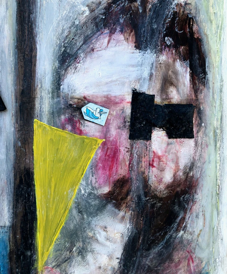 Cepillando mis dientes en el camino al infierno - Pintura de retrato Steven Tannenbaum Tao-E Foto 4 de 4