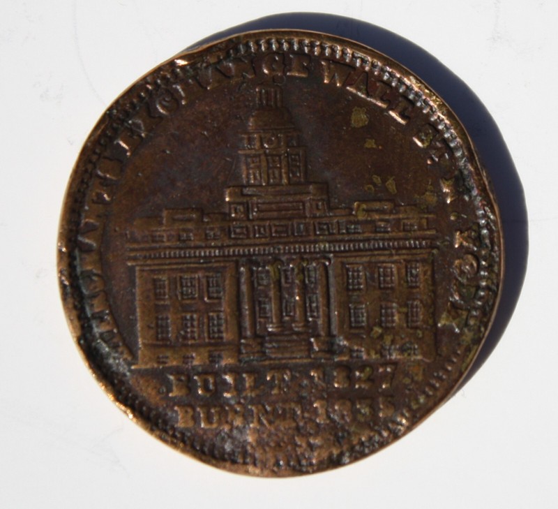 1835 Mercantile Exchange Hard Times Token, Very Fine Details