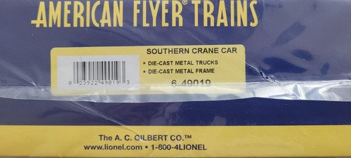 American Flyer 6-49613 Southern Work Train Set by LIONEL New Still In Idv. Wraps - Picture 7 of 12