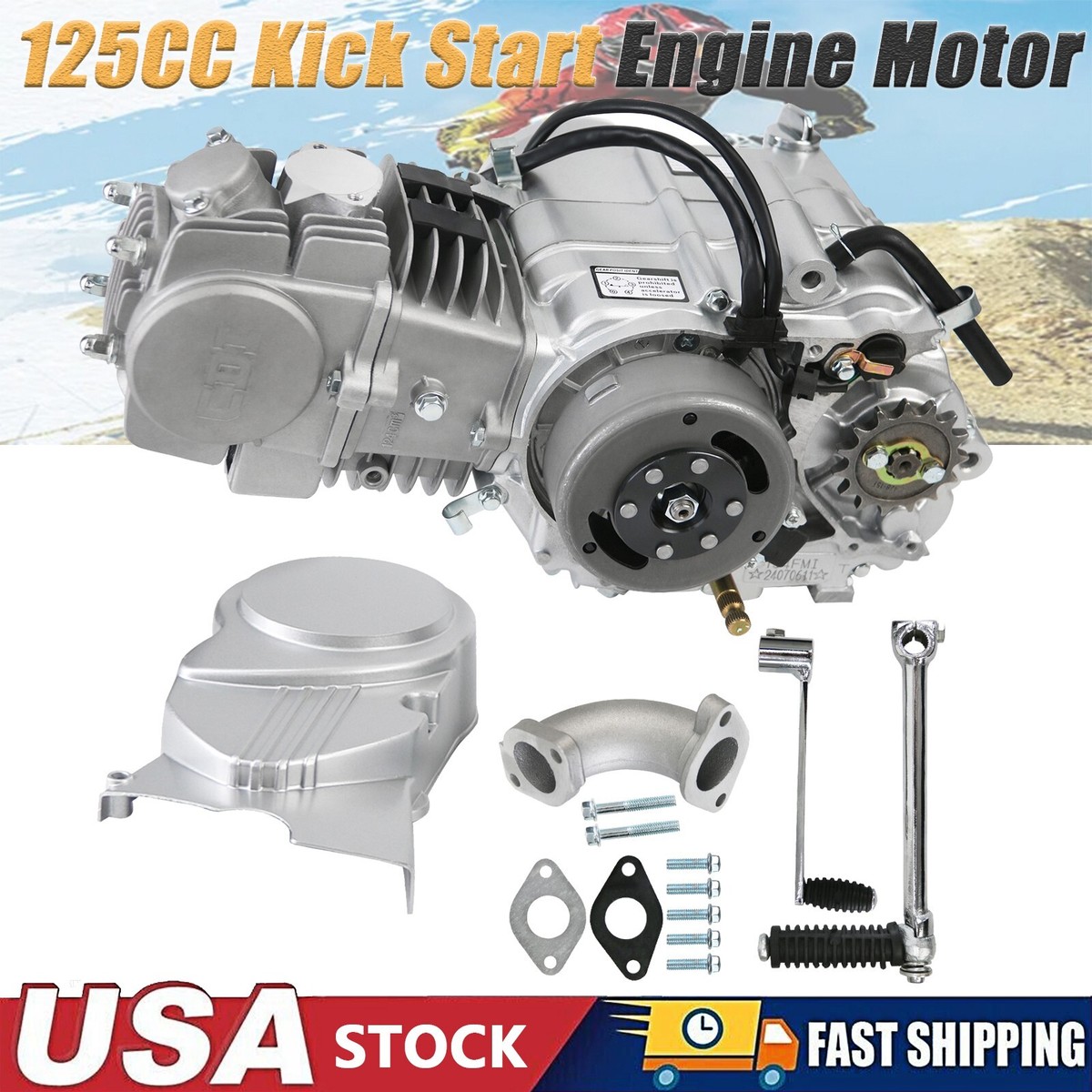 125cc Engine Motor Kick Start for Dirt Bike Apollo RFZ SSR CRF50