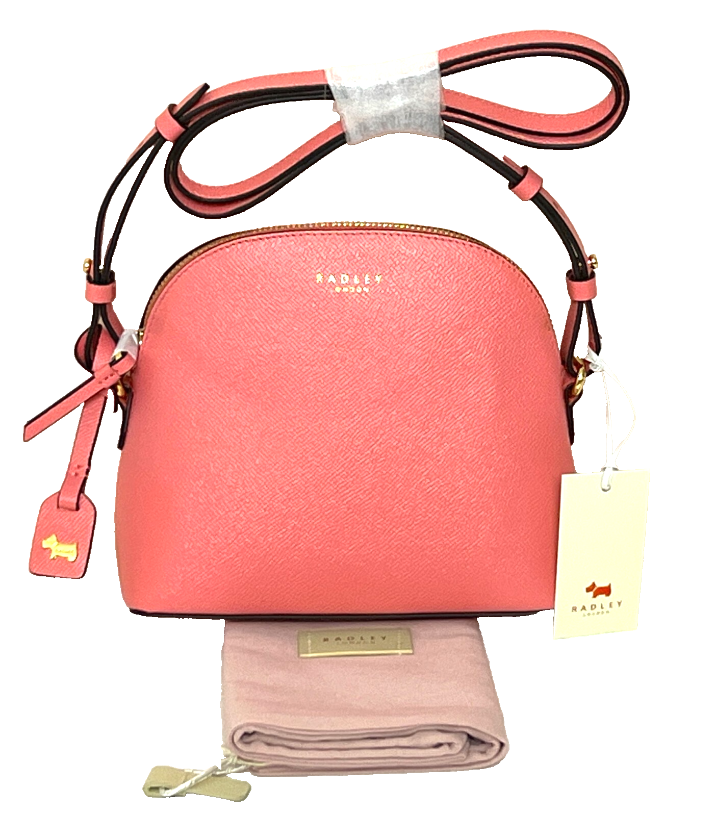 Radley Handbag Small Cross Body Bag Chelsea Pink Grained Leather RRP 159