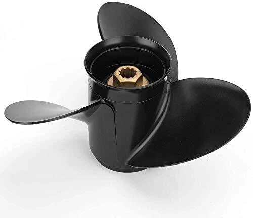 10 3/8x13 10 tooth Aluminum Propeller 48-19640A40 For Mercury 9.9/15/18/20/25HP - Picture 5 of 5