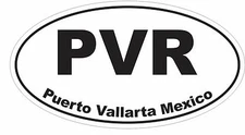  Puerto Vallarta Mexico Oval Bumper Sticker or Helmet Sticker D3564 Euro Oval