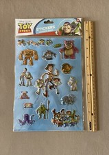 Disney Toy Story 3D Stickers, Sheet Is 10 X 7 1/2 Includes 15 Stickers, New