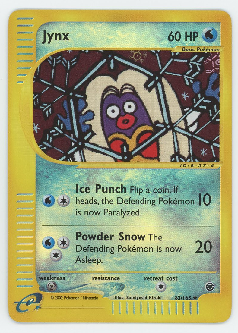 Jynx 83/165 Reverse Holo Rare Near Mint Uncommon Expedition