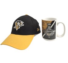 Pittsburgh Penguins 39Thirty Flexfit M/L Gorra + Taza de café Stanley