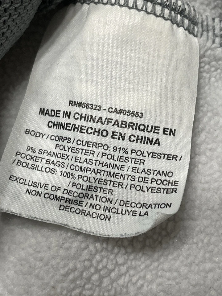 Sudadera con capucha de entrenamiento Nike Therma Fleece Just Do It 929693-065 para mujer talla pequeña gris Foto 4 de 4