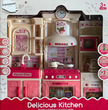 Simulation Kitchen Playset Home Children's Practical Skill with Accessories