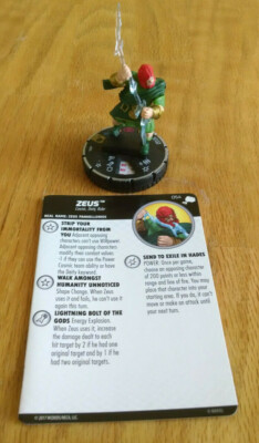 Zeus #054 SR The Mighty Thor Heroclix set with card super rare