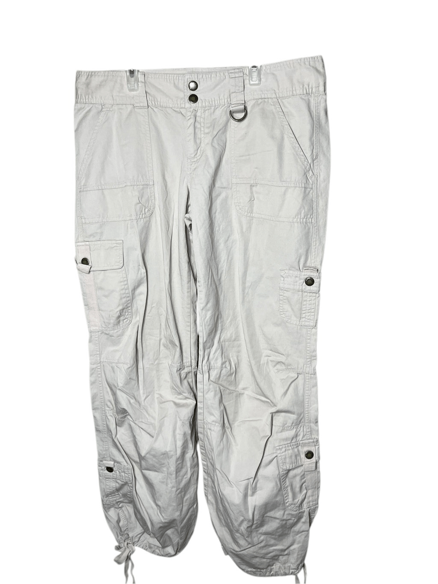 Vintage Aeropostale Y2K Light Pink Cargo Parachute Pants Size 11