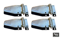 4 x Locker Door Hinge Zinc Plated Steel 147 x 65mm, 5 hole Horsebox Trailer