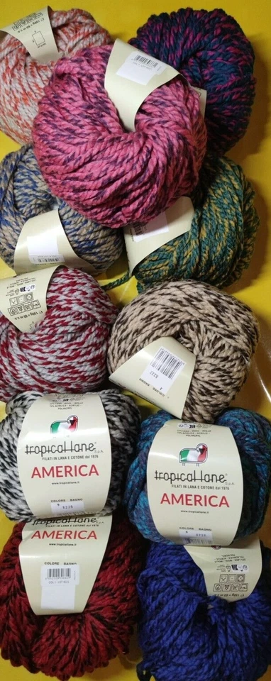 Wolle ,AMERICA(tropical lane) 150g/60 m; Stricken;Häkeln; Basteln - Bild 2 von 2