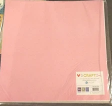 12" Scrapbook Paper 12p Specialty Die Cut Silhouette Machine VINYL Sheet Pink 