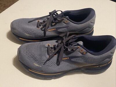 Brooks Ghost 15 Mens Size 10 Shoes Flintstone Peacoat Oak Neutral Road Running
