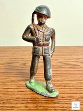 Vintage Barclay Anti-Aircraft Gunner No. 788 Soldier Lead Figure / Manoil /Retro