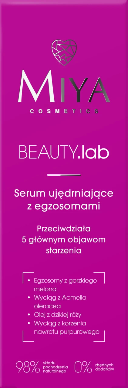 Miya Cosmetics BEAUTY.lab 98% Natural Firming Serum with Exosomes 30ml