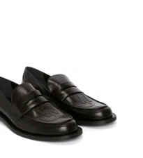 J W Anderson Men's LOGO Black Leather LOAFERS NiB $750.00 RETAIL