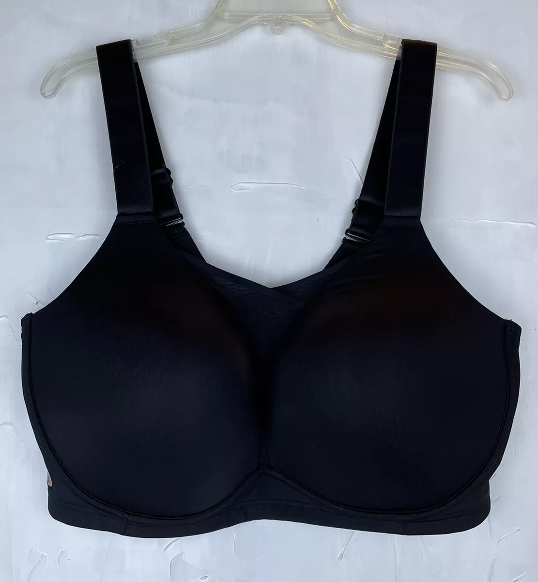 Livi Sports Bra Size 44DDD Black Wireless Wide Straps Medium