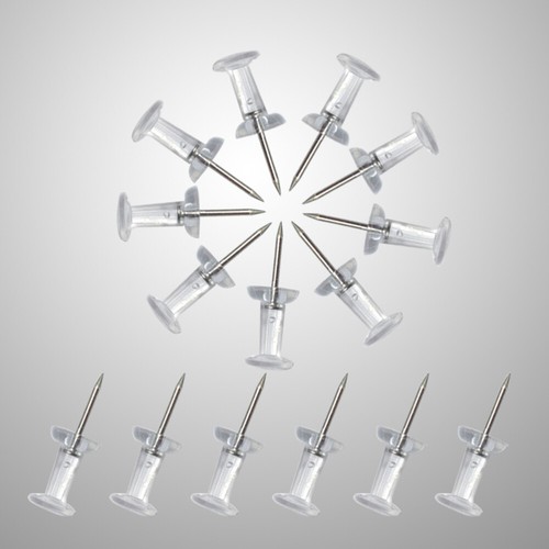 200Pcs Transparent Pushpins Map Push Tacks for Office map pushpins - 第 9/11 張圖片