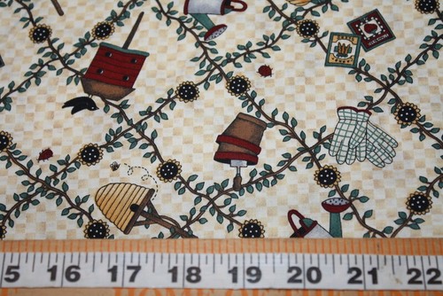 1-1/2 YARDS - COME TO MY GARDEN FROM DEBBIE MUMM - 100% COTTON FABRIC - Picture 4 of 4