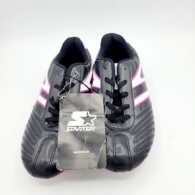 Starter Youth Girls Pink and Black Soccer Cleats - Size 4. New with tags