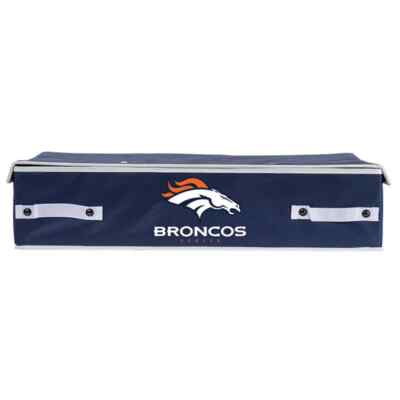 Franklin Sports NFL Denver Broncos Under The Bed Storage Bins - Large - New