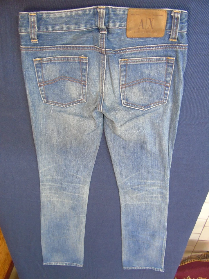 A|X Armani Exchange Women’s Jeans Blue Cotton Blend Size P0  - Image 4 of 4