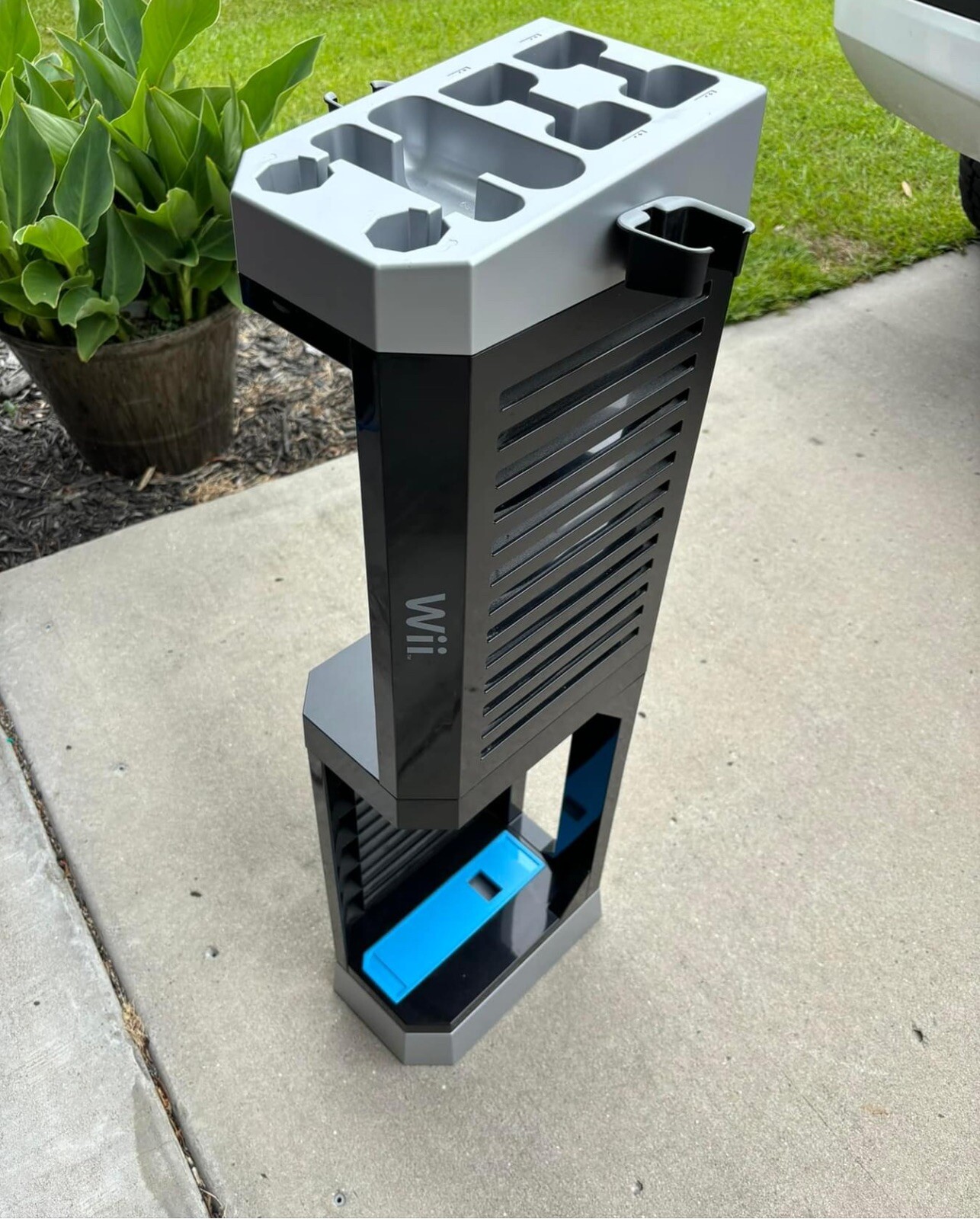 Nintendo Wii Storage Tower Rack Stand Video Game Room Display Black eBay