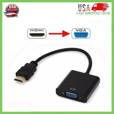 HDMI Male to VGA Female Video Cable Converter Adapter For PC Monitor 4K 3.0