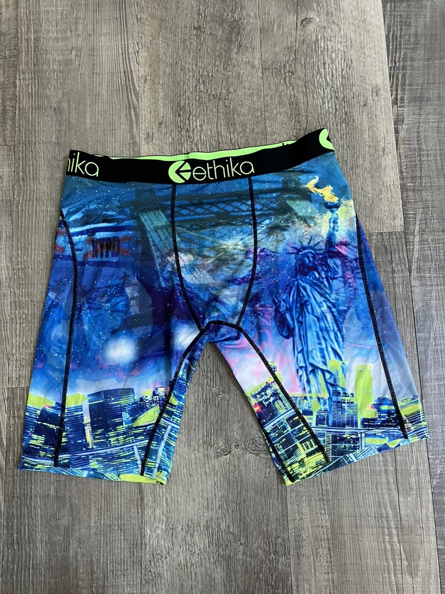 Ethika Compression Shorts NYPD Statue Of Liberty Mens Large