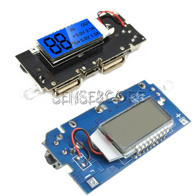 Dual USB 5V 1A 2.1A 18650 Battery Charger Module PCB DIY for Mobile Power Bank