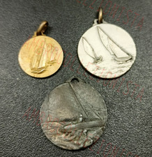 Lot 3 Sailing Regatta Medals - Nautical Sailing Club - with Silver