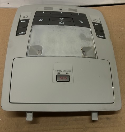 10-12 LEXUS RX350 TECHO CORREDIZO SUPERIOR HOMELINK DOMO LUZ LÁMPARA CONSOLA SUPERIOR GRIS