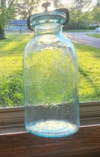Millville Atmospheric Fruit Jar Whitehalls Patent June 1861 Beautiful Jar