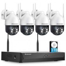 PTZ Surveillance Security Camera System Home Outdoor 10CH NVR Audio WiFi IP66