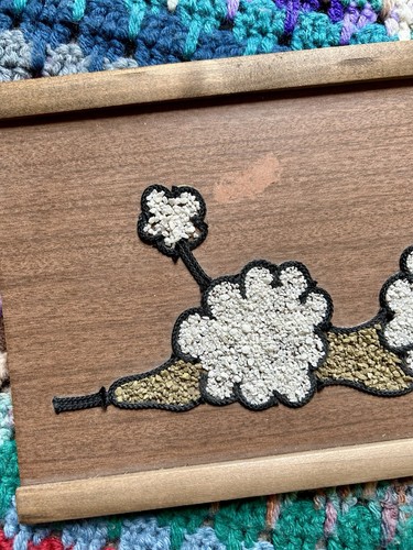 Mid Century Modern Poodle & Present Dog Gravel Rock Mosaic Wall Art 17” x 7 1/2” - Picture 4 of 8