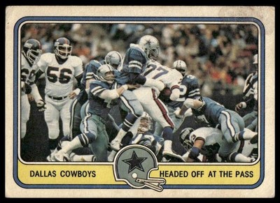 Headed Off at the Pass 1981 Fleer Team Action #14 Dallas Cowboys