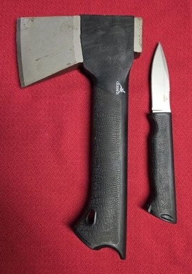Gerber Gear Gator Combo Axe & Knife Nested in Handle.  Used. Good  Condition 