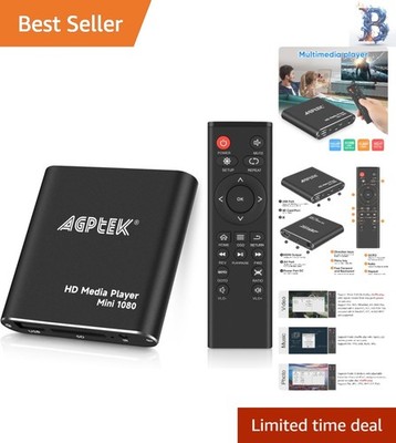 Compact 1080p HDMI Digital Media Player - Supports USB Drives & Multiple Formats