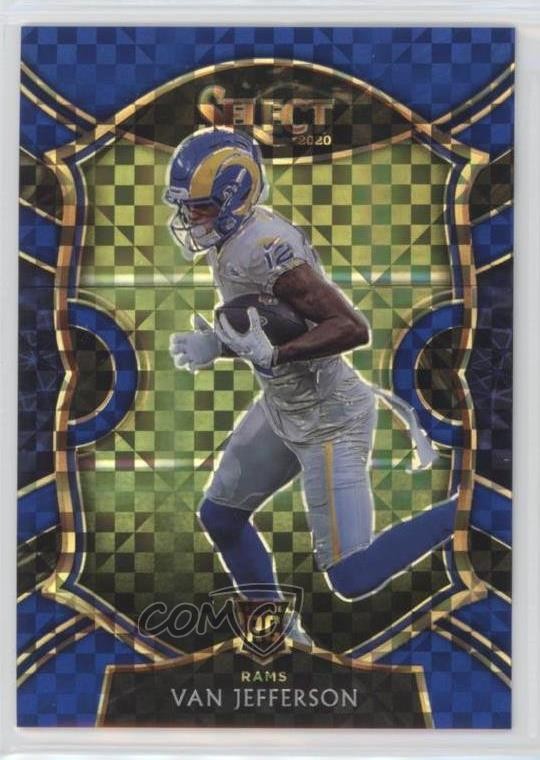 2020 Panini Select Concourse Blue Prizm 149/175 Van Jefferson #71 2l4