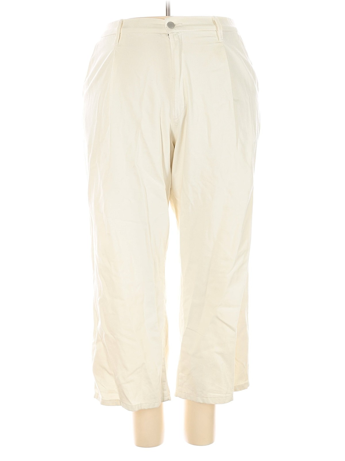 Uniqlo Women Ivory Casual Pants XXL