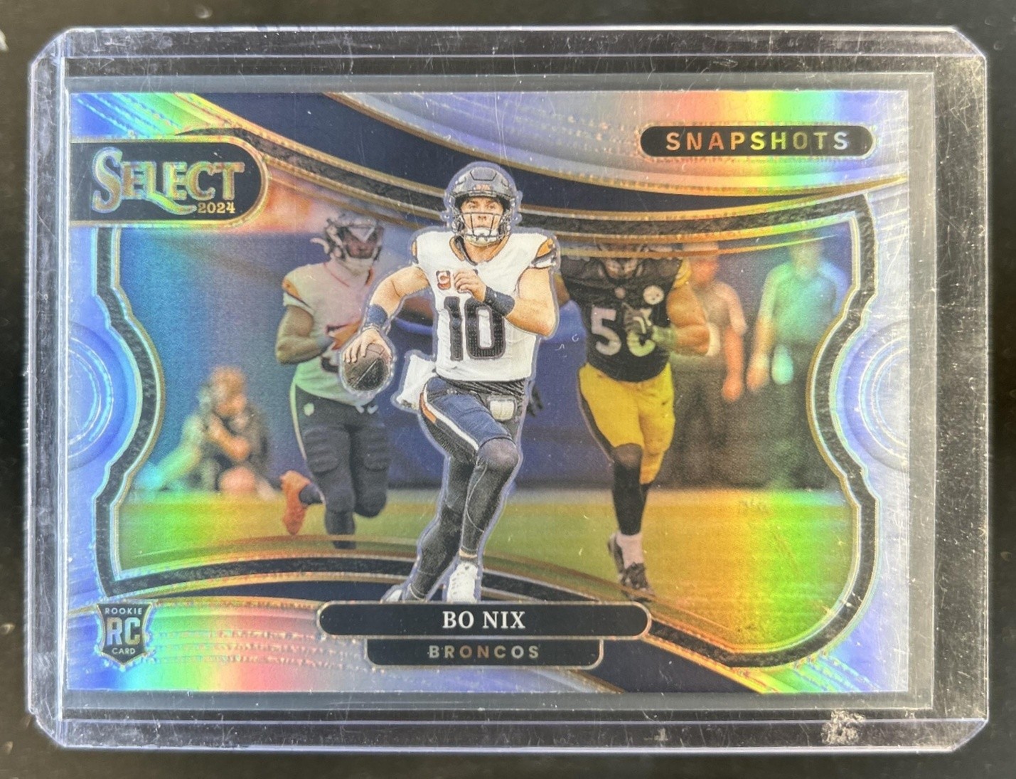 2024 Panini Select Bo Nix Snapshots RC Silver Prizm Rookie #17 Broncos